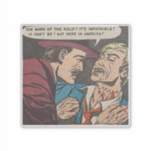 ホラーヴィンテージ漫画 | 1970sレトロ漫画書 シール (正面)