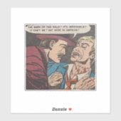 ホラーヴィンテージ漫画 | 1970sレトロ漫画書 シール (シート)