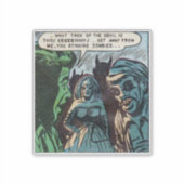 ホラーヴィンテージ漫画 | 1980sレトロ漫画書 シール (正面)