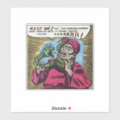 ホラーヴィンテージ漫画 | 70sレトロ漫画書 シール (シート)