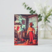 ホラー不気味クリスマス ポストカード (スタンド正面)