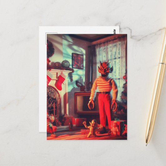 ホラー不気味クリスマス ポストカード (正面/裏面インサイチュ)