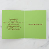 ホラー不気味ジョーカー秋メープルカンプキンハロウィーン カード (内部)