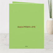 ホラー不気味ジョーカー秋メープルカンプキンハロウィーン カード (裏面)