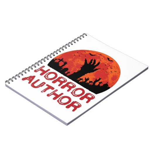 ホラー作家作家の小説家の怖い物語 ノートブック (左側)