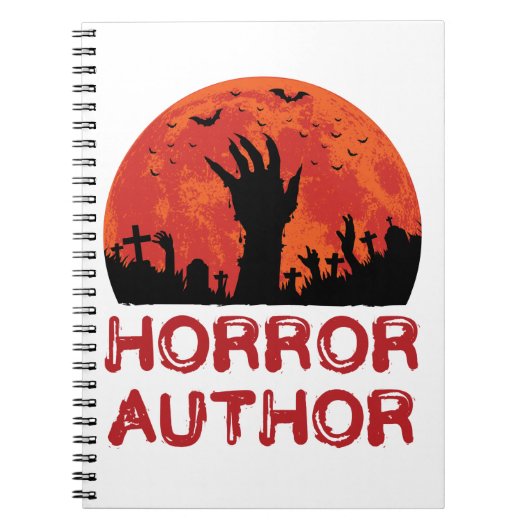 ホラー作家作家の小説家の怖い物語 ノートブック (正面)
