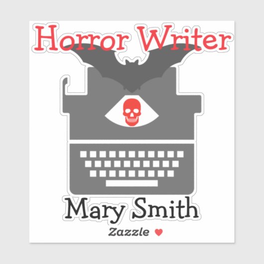 ホラー作家 シール (シート)
