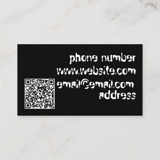 ホラー名刺 名刺 (裏面)