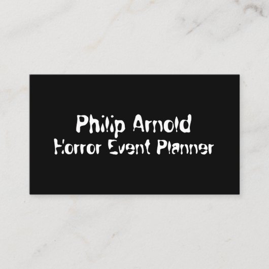 ホラー名刺 名刺 (正面)