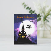 ホラー幽霊のよく出るハウスハッピーハローウィン ポストカード (スタンド正面)
