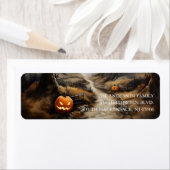 ホラー幽霊のよく出るハウスハロウィーン差出人住所ラベル ラベル (インサイチュ)