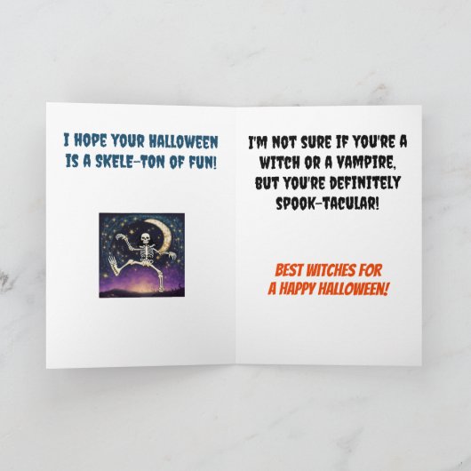 ホラー幽霊のよく出るハウスハロウィーン カード (内部)
