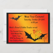 ホラー幽霊のよく出るハウスハローウィンパーティ招待状 招待状 (裏面)