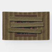 ホラー幽霊のよく出るハウス小柱フェイクウィンドウアイ 横断幕 (横)