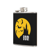 ホラー幽霊のよく出るハロウィーンキャッスルビニール包まれたフラスコ フラスク (左)