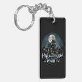 ホラー幽霊のよく出るハロウィーンナイト キーホルダー (正面左)