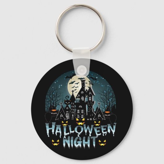 ホラー幽霊のよく出るハロウィーンナイト キーホルダー (正面)