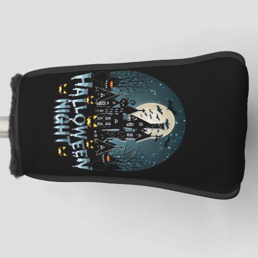 ホラー幽霊のよく出るハロウィーンナイト ゴルフヘッドカバー (正面)