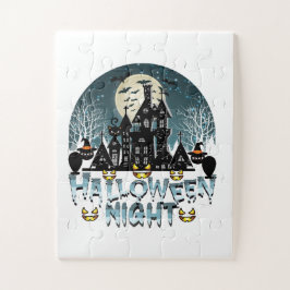 ホラー幽霊のよく出るハロウィーンナイト ジグソーパズル