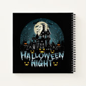 ホラー幽霊のよく出るハロウィーンナイト ノートブック (裏面)