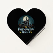 ホラー幽霊のよく出るハロウィーンナイト ノートブック (裏面)