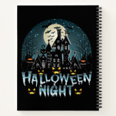 ホラー幽霊のよく出るハロウィーンナイト ノートブック (裏面)