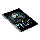 ホラー幽霊のよく出るハロウィーンナイト ノートブック (右側)