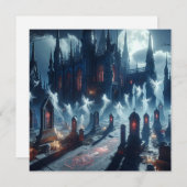 ホラー幽霊のよく出るハロウィーン城墓地 シーズンカード (正面/裏面)