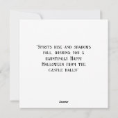 ホラー幽霊のよく出るハロウィーン城墓地 シーズンカード (裏面)