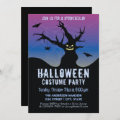 ホラー幽霊のよく出るハロウィーン衣装パーティの招待状 招待状 (正面/裏面)