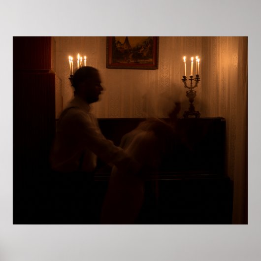 ホラー幽霊ルーム。踊りカップル ポスター (正面)