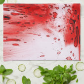 ホラー怖い血ハロウィーン キッチンタオル (折り畳み)