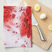 ホラー怖い血ハロウィーン キッチンタオル (四つ折り)