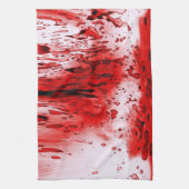 ホラー怖い血ハロウィーン キッチンタオル (縦)