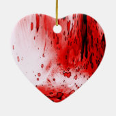 ホラー怖い血ハロウィーン セラミックオーナメント (裏面)