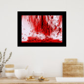 ホラー怖い血ハロウィーン ポスター (キッチン)