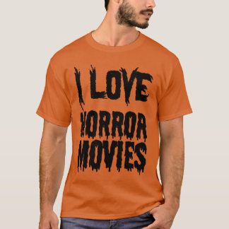 ホラー映画が大好き おもしろホラー映画ファン フリー Tシャツ