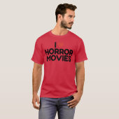 ホラー映画が大好き 楽しい Tシャツ (正面フル)