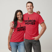 ホラー映画が大好き 楽しい Tシャツ (ユニセックス)