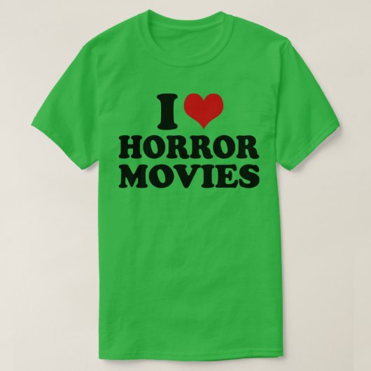 ホラー映画が大好き Tシャツ (デザイン正面)