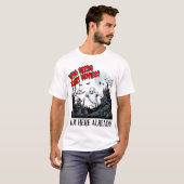 ホラー映画が好きな人へ ハロウィーン ゴースト 魔法使い 城 Tシャツ (正面フル)