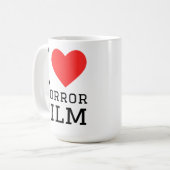 ホラー映画が好き コーヒーマグカップ (正面左)