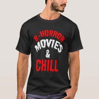 ホラー映画でリラックスハロウィンの怖い楽しみ Tシャツ