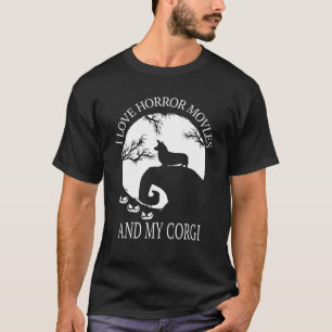 ホラー映画とコルギ・コルギ・ホおもしろいールが好き Tシャツ