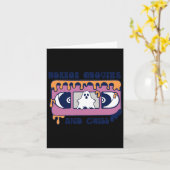 ホラー映画とチルレトロビデオテープハロウィーン カード (黄色い花)