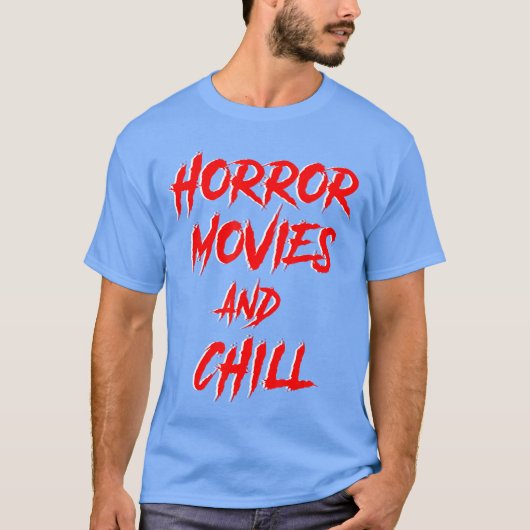 ホラー映画とチル犯罪連続殺人鬼ドキュメンタリー Tシャツ (正面)