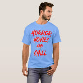 ホラー映画とチル犯罪連続殺人鬼ドキュメンタリー Tシャツ (正面フル)