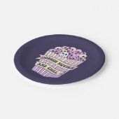 ホラー映画と可愛いハロウィーン ペーパープレート (アングル)