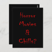 ホラー映画と寒さ？ ポストカード (正面/裏面)
