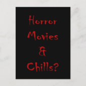 ホラー映画と寒さ？ ポストカード (正面)